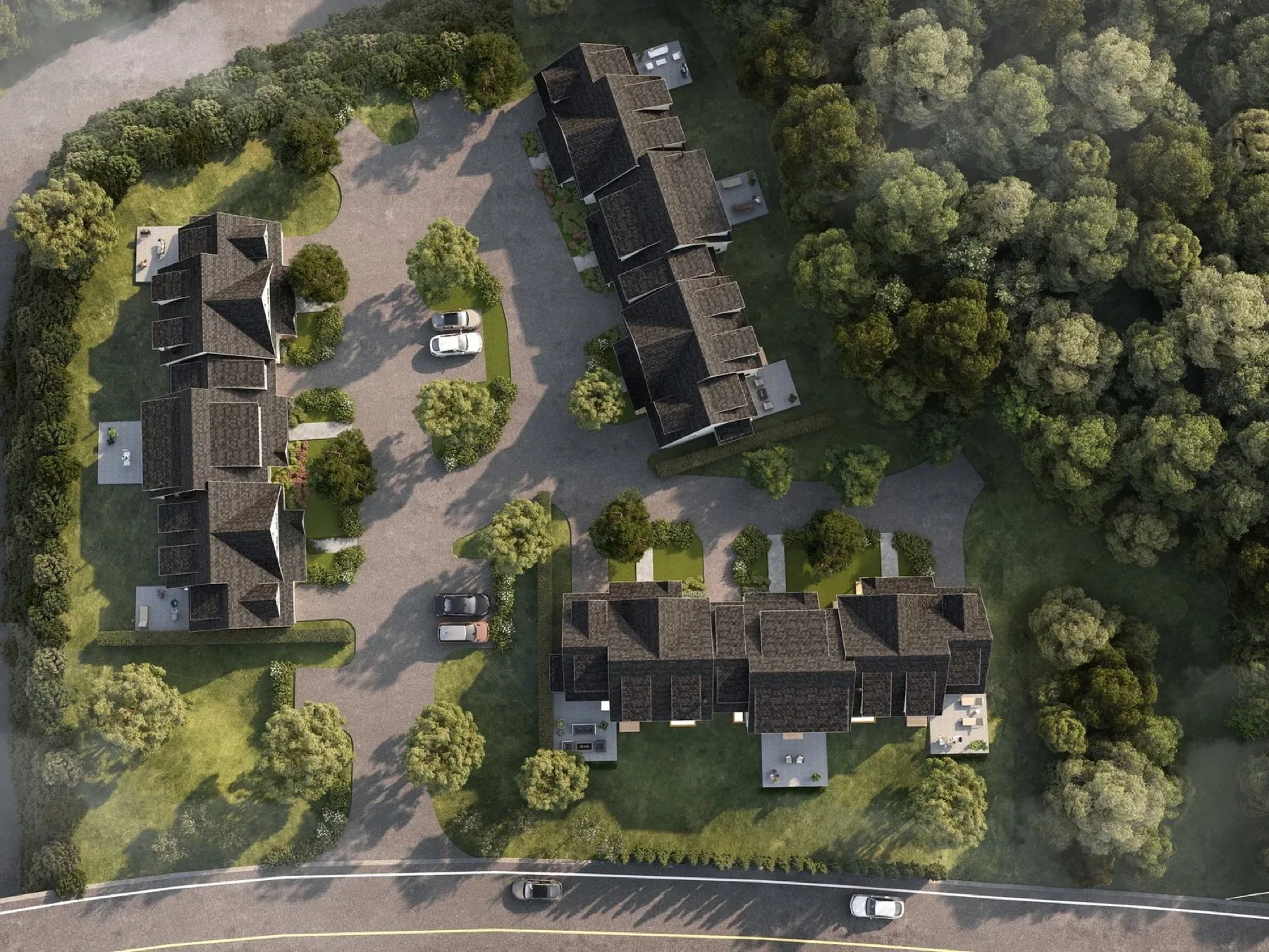 Architectural rendering for The Landing at Stowe, view 5