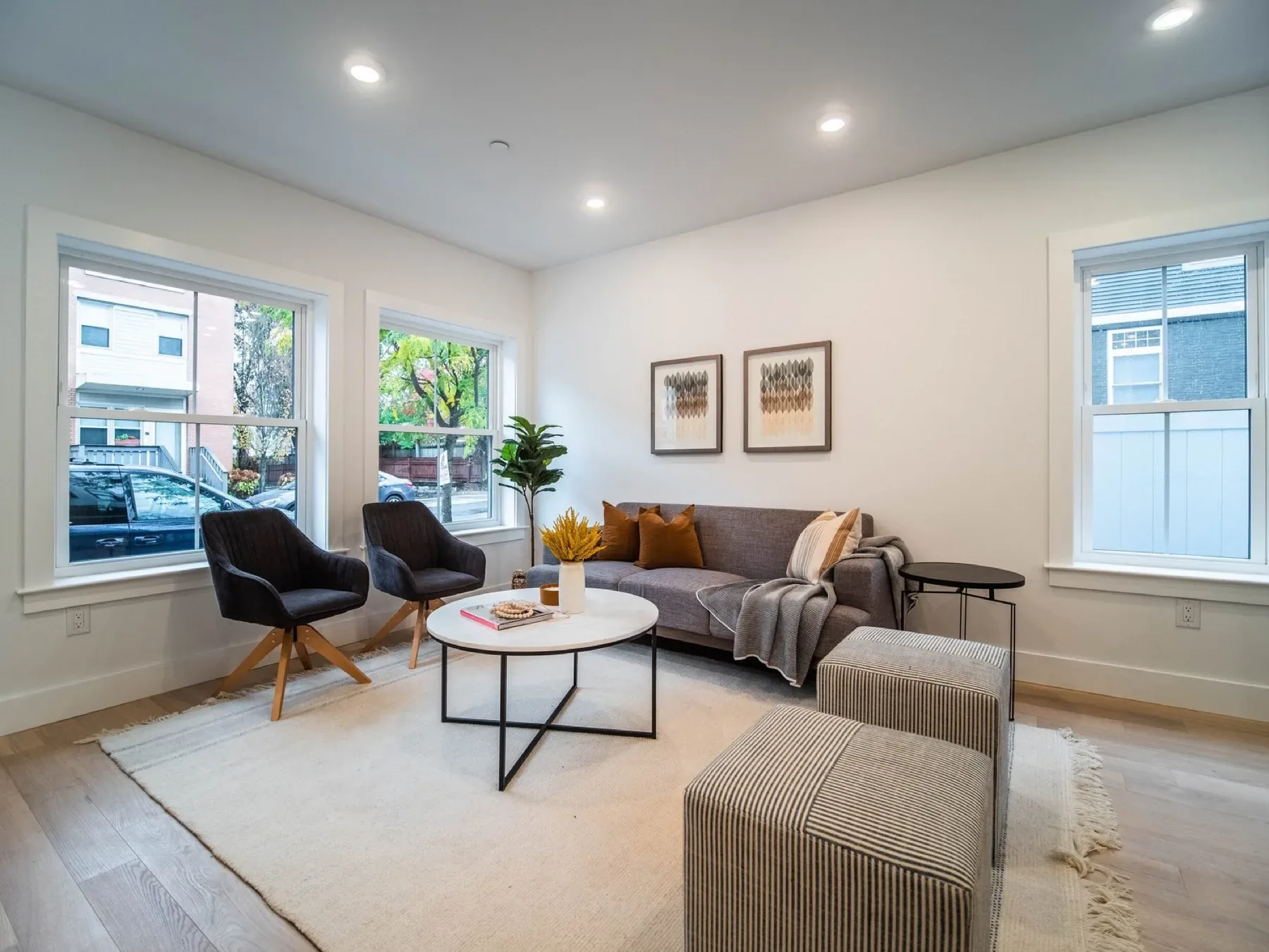 Finished residence at Spencer Flats, view 1